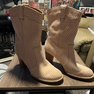 Suede Polka Dot Born Boots for Women